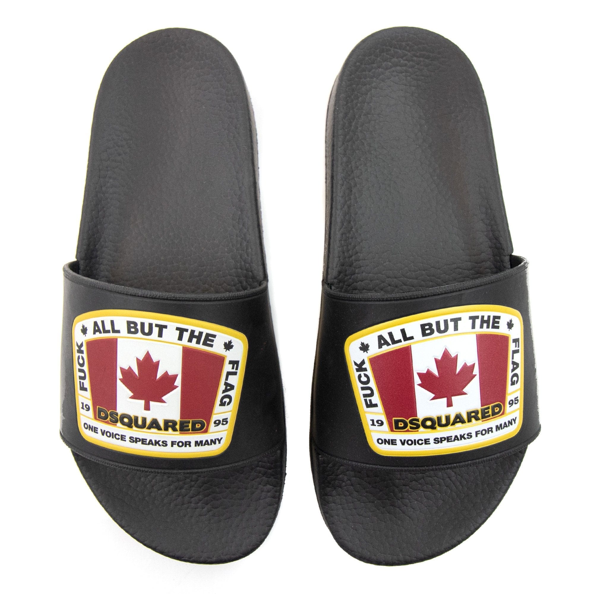 Dsquared2 Canadian Flag Sliders Nero