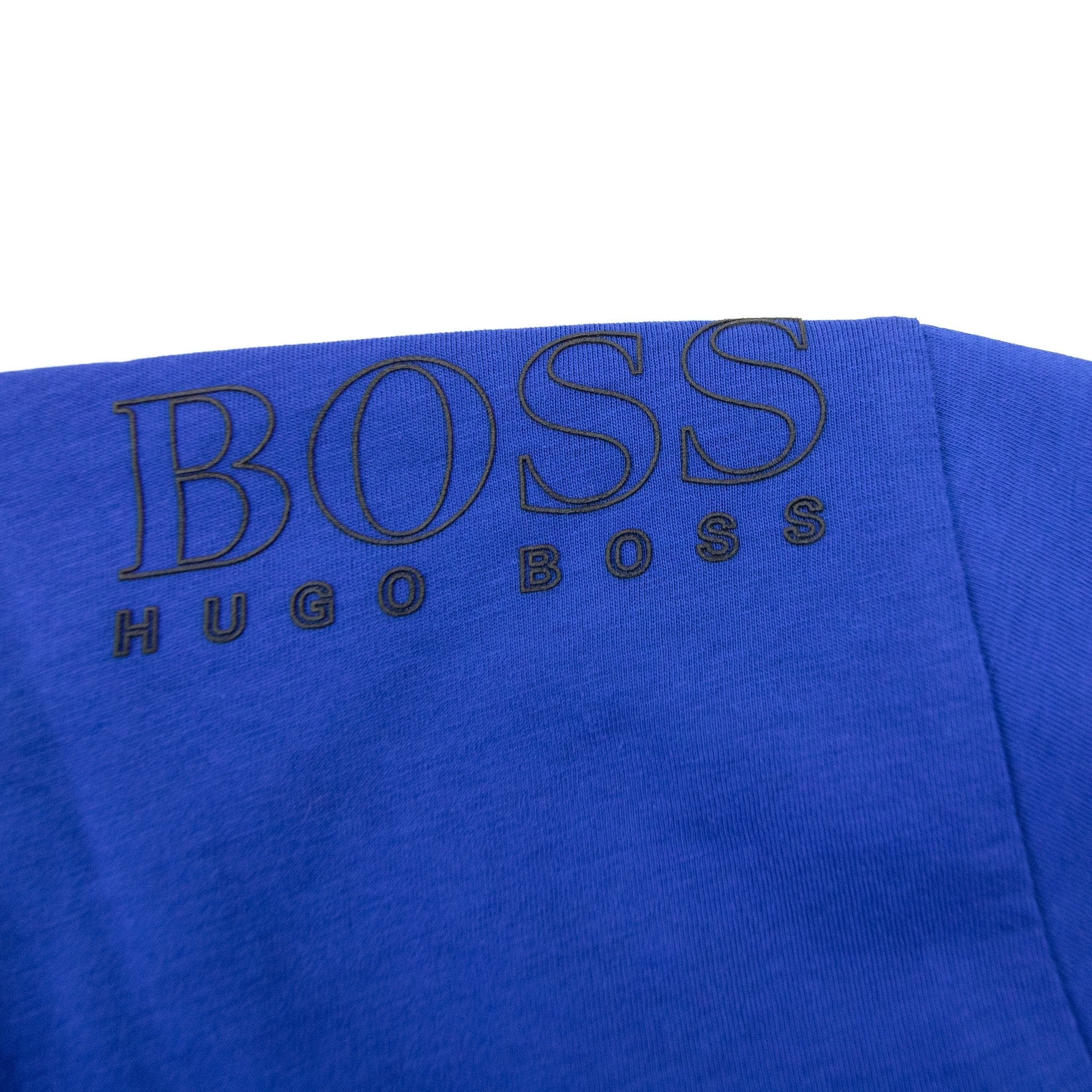 Hugo Boss Regular-fit T-shirt With Contrast Logo Blue 424
