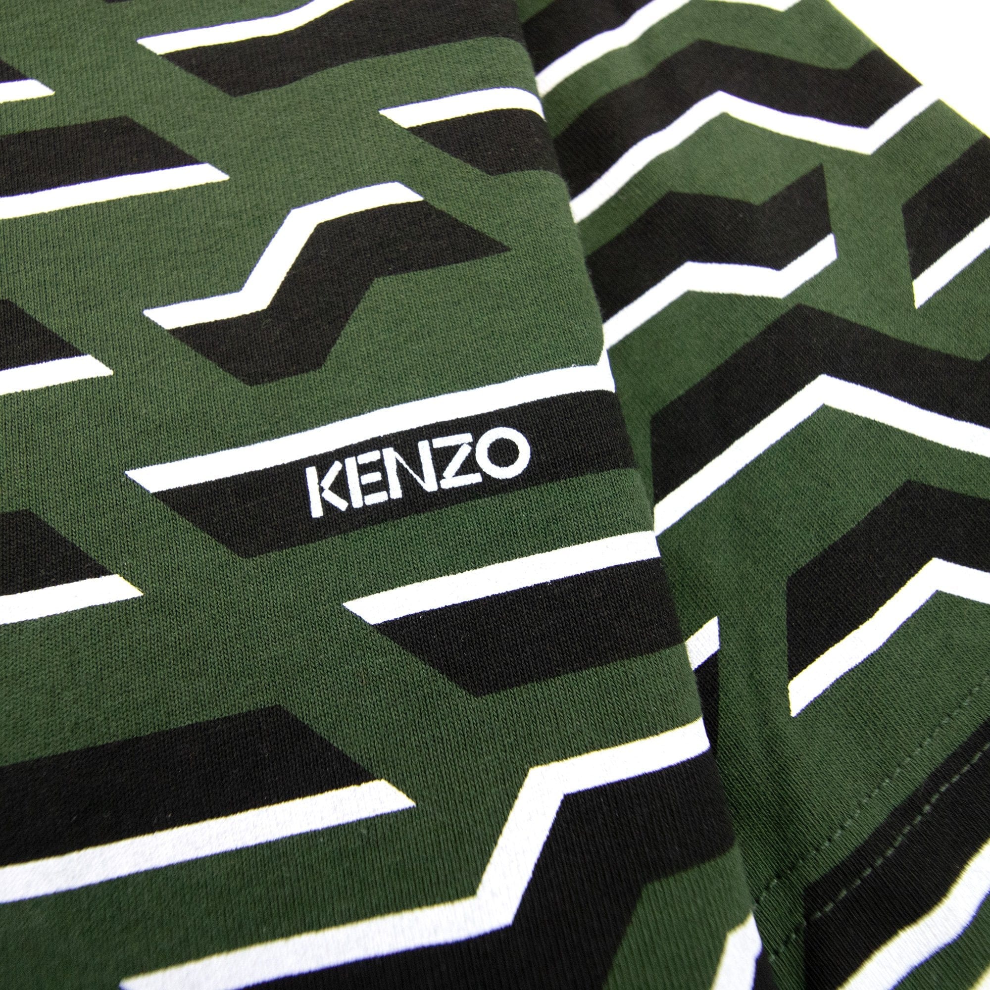 Kenzo Crew Neck Straight T Shirt Green
