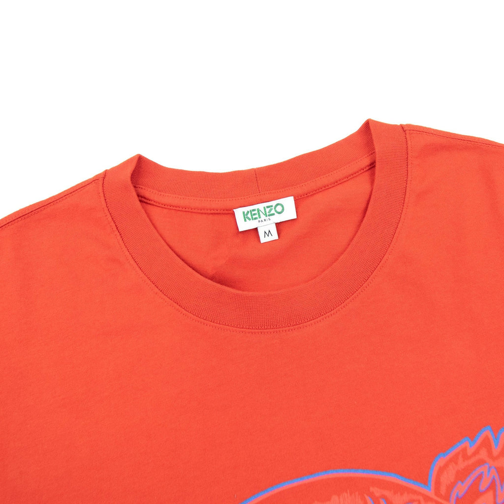 Kenzo Two-tone Tiger T-shirt Red