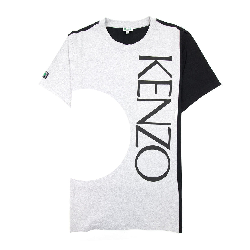 Kenzo New Signature Logo T Shirt Grey