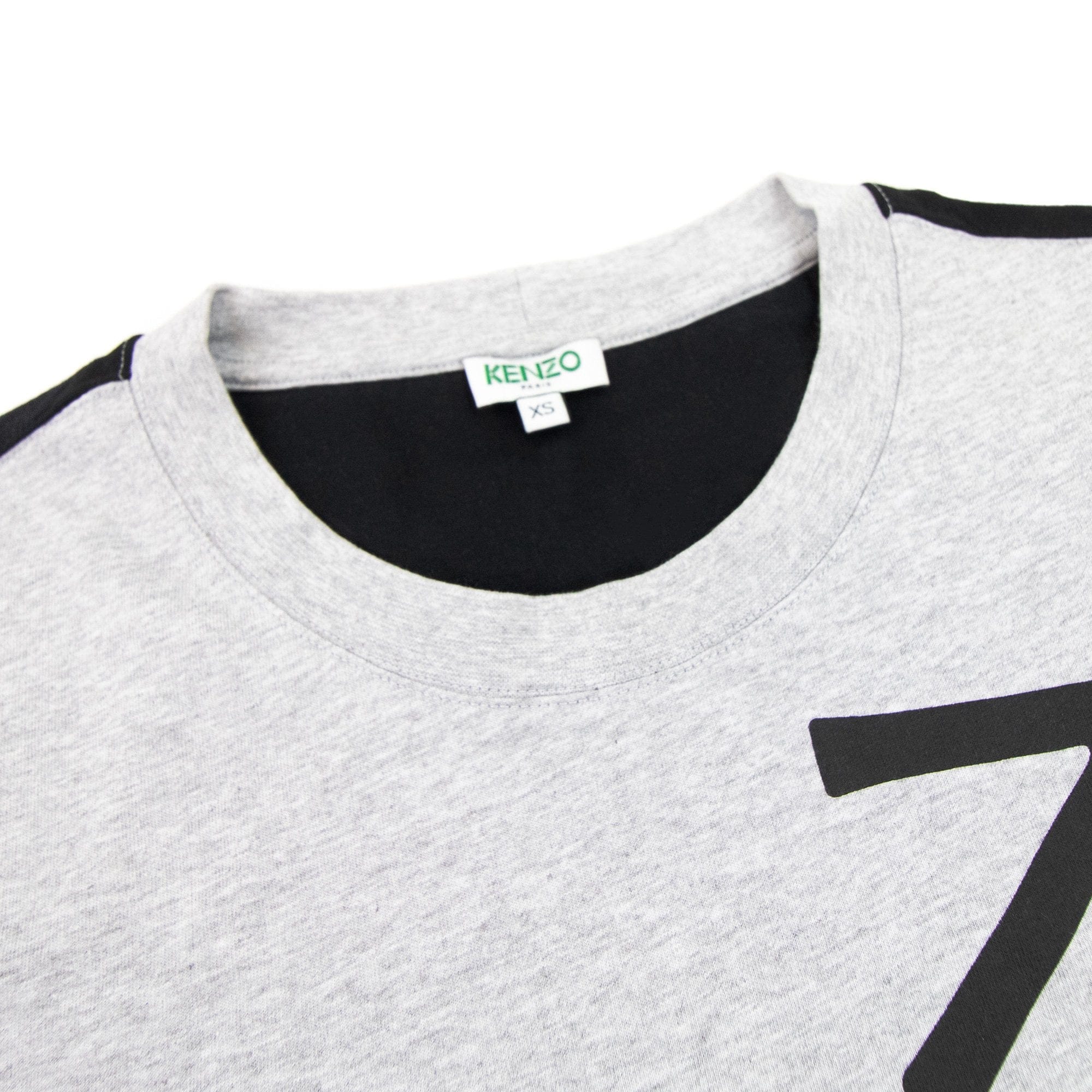 Kenzo New Signature Logo T Shirt Grey