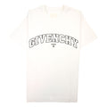 Givenchy T-shirt In Givenchy College Embroidered Jersey White
