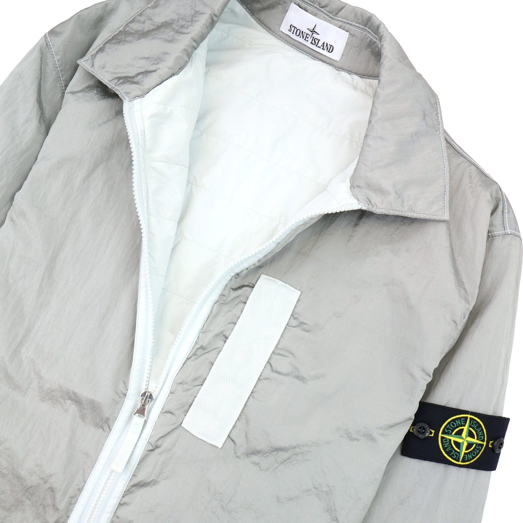 Stone Island Q0519 Nylon Metal In Econyl Regenerated Nylon Tc Grey V0061
