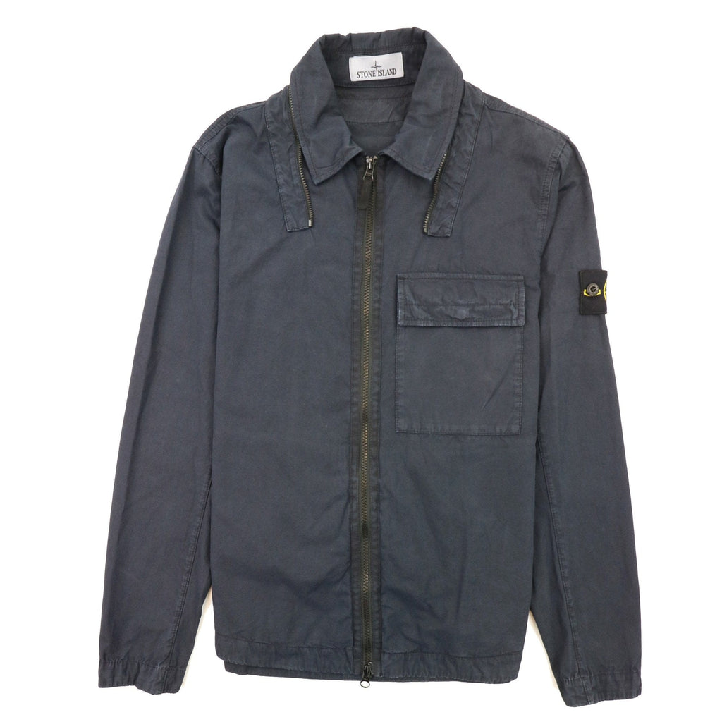 Stone Island 114wn T.co+old Overshirt Detachable Hood Navy V0120