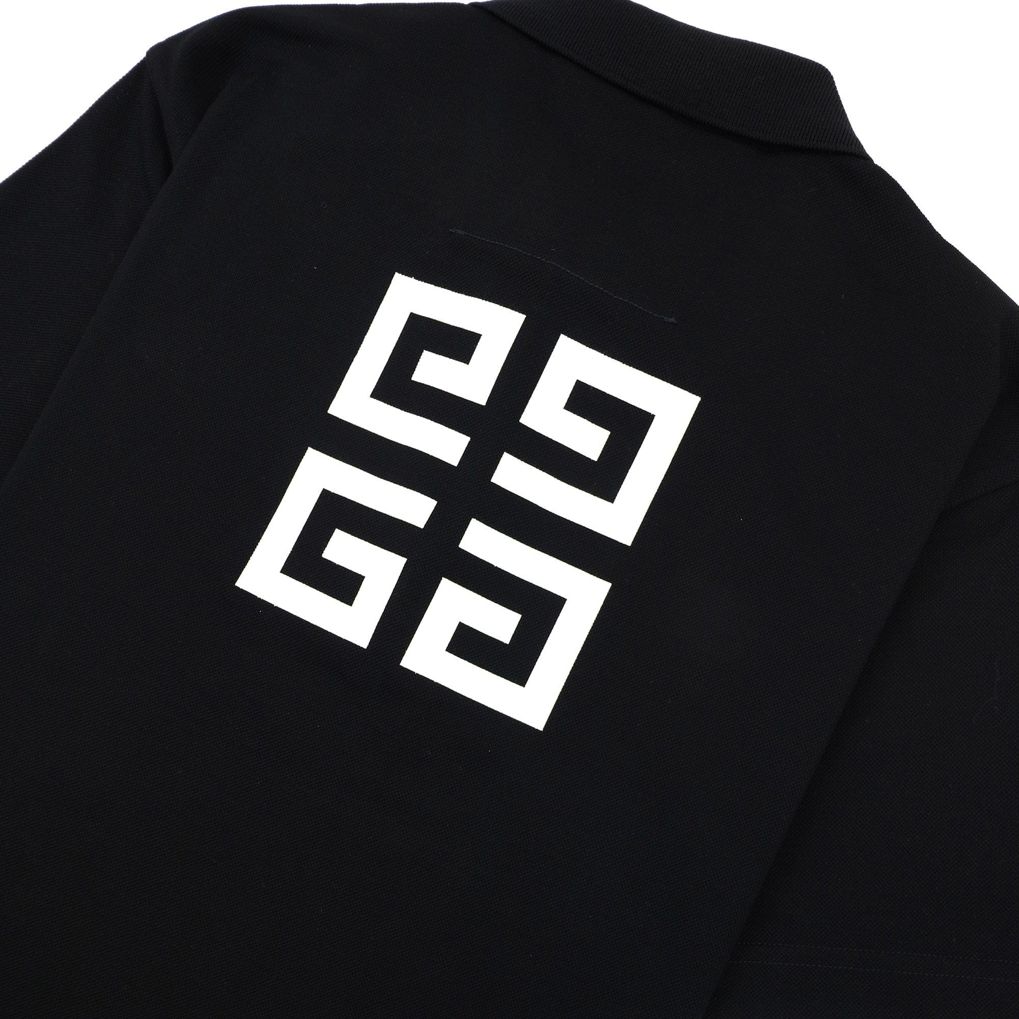 Givenchy Gg Zip Branded Polo Black