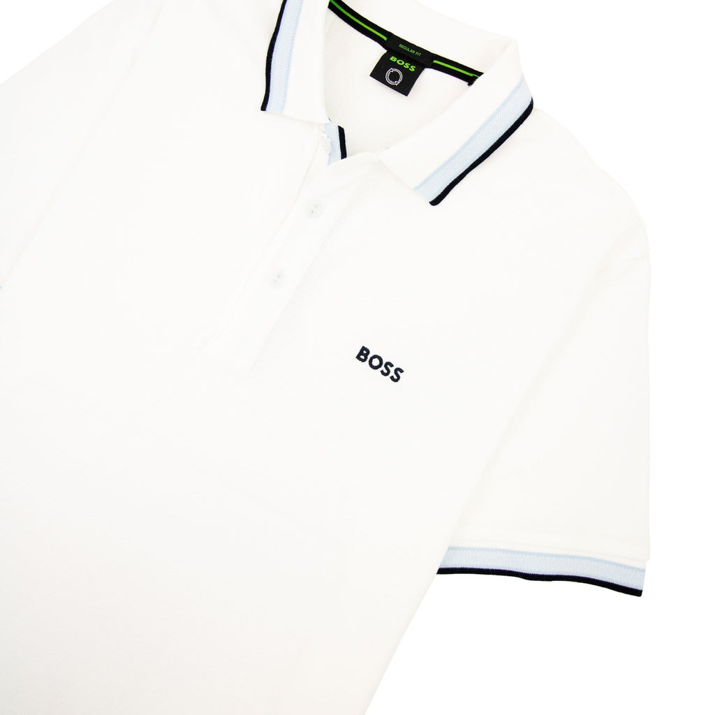 Hugo Boss Paddy Embroidered Logo Polo White 103