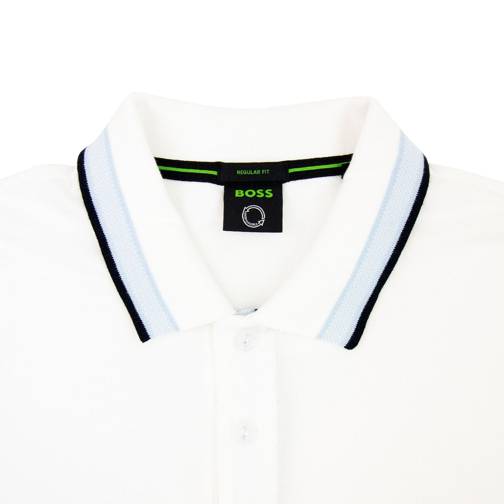 Hugo Boss Paddy Embroidered Logo Polo White 103