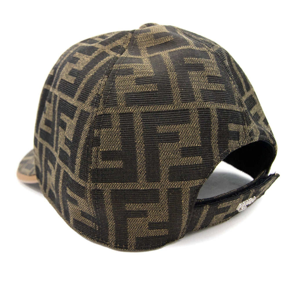 Fendi Ff Print Baseball Cap Dark Brown