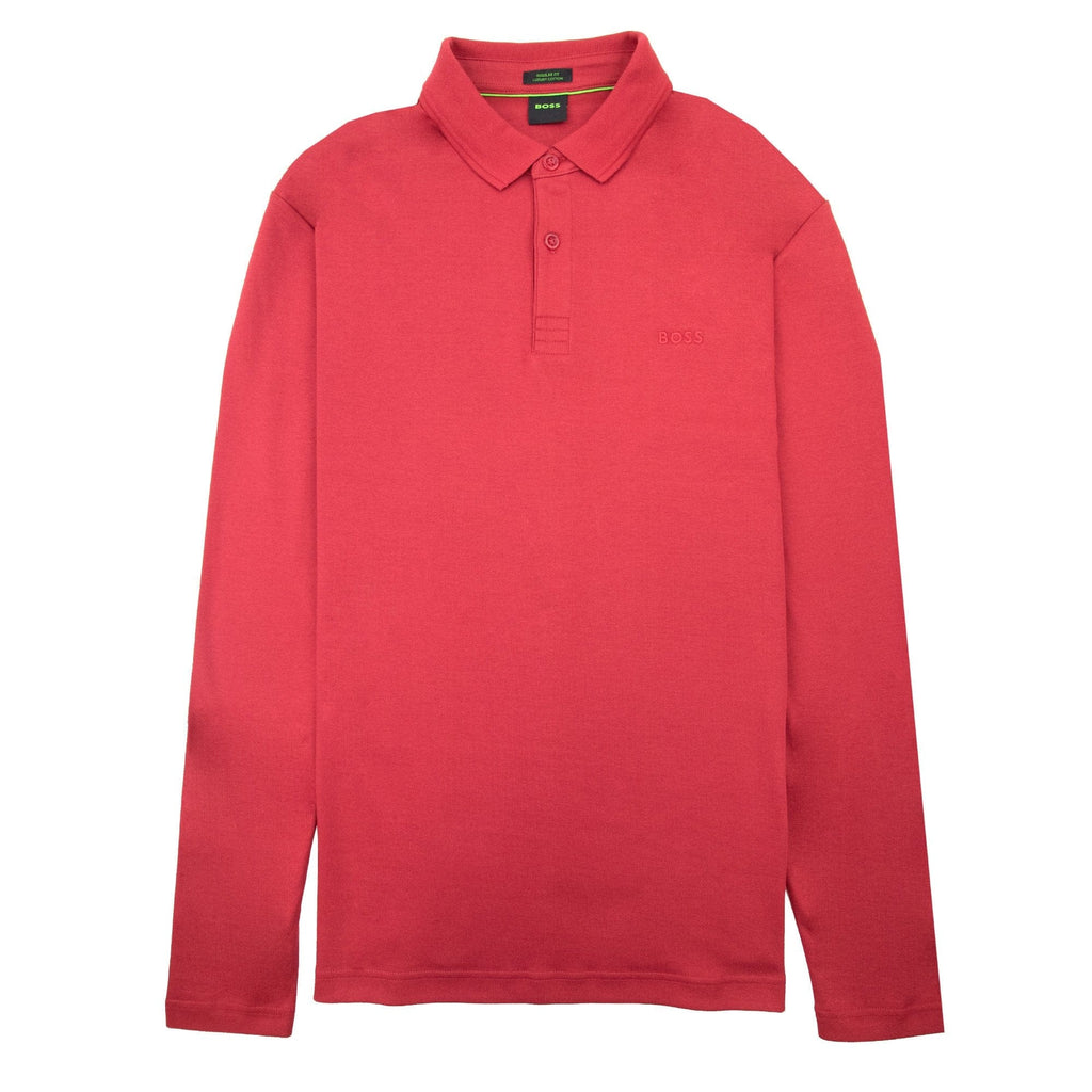 Hugo Boss Pirol Regular Fit L/s Polo Red 616