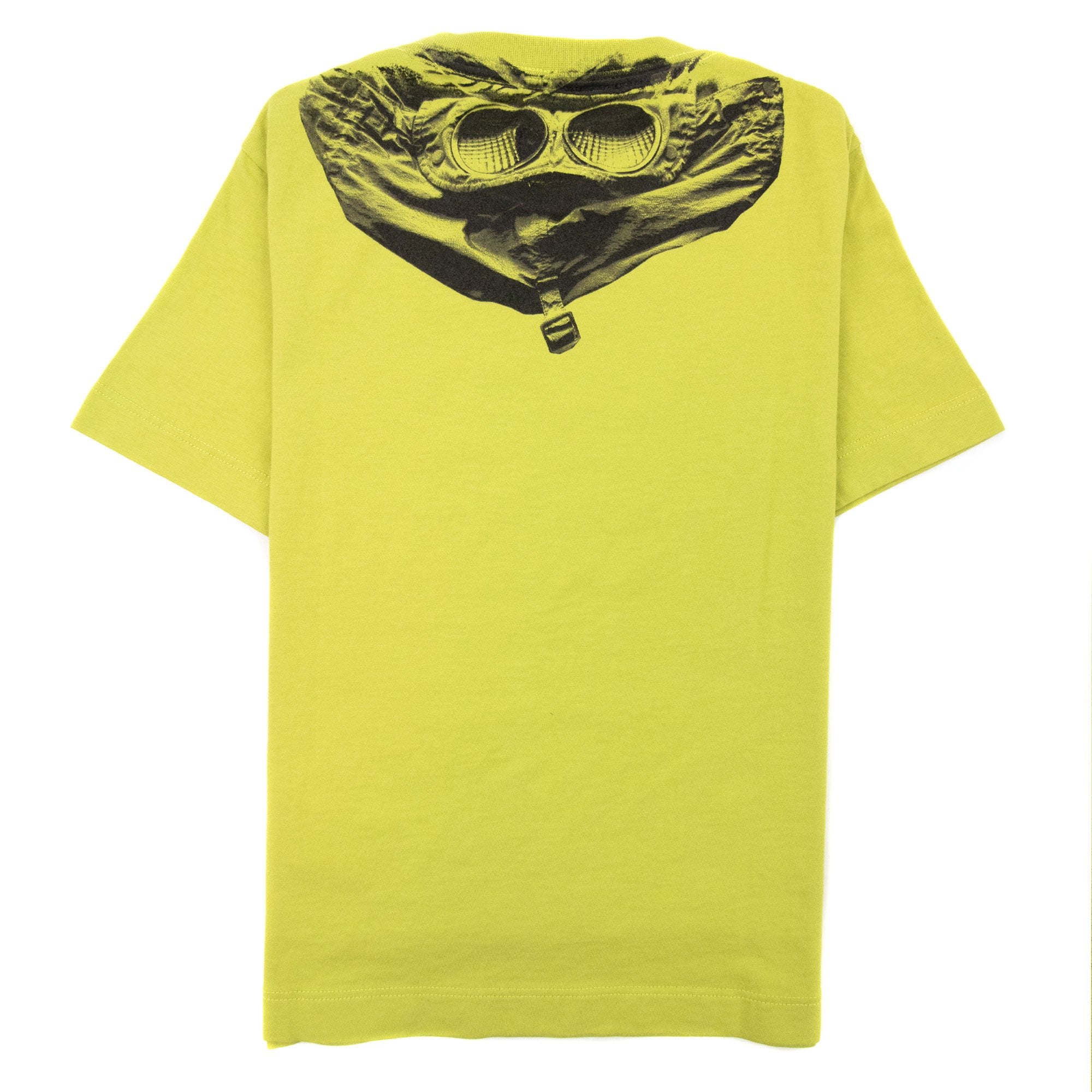 Cp Company Undersixteen Chest Logo Back Goggle T-shirt Lime Green