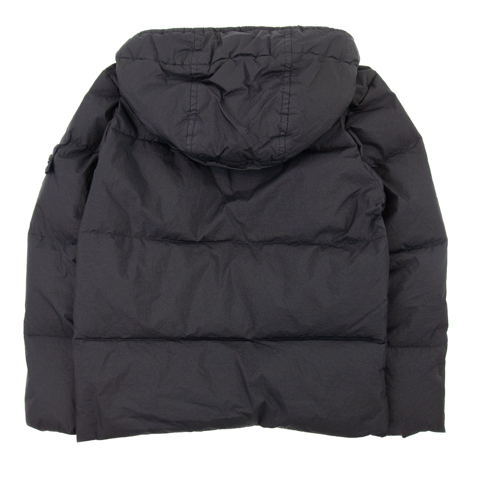 Stone Island Junior 40433 Garment Dyed Crinkle Reps Down Jacket Black V0029