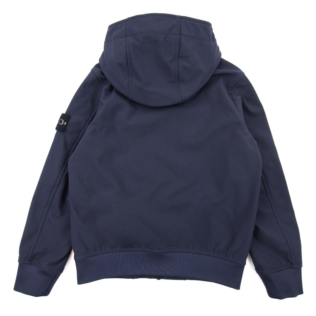 Stone Island Junior Q0130 E.dye Technology Soft Shell R Jacket Navy V0020