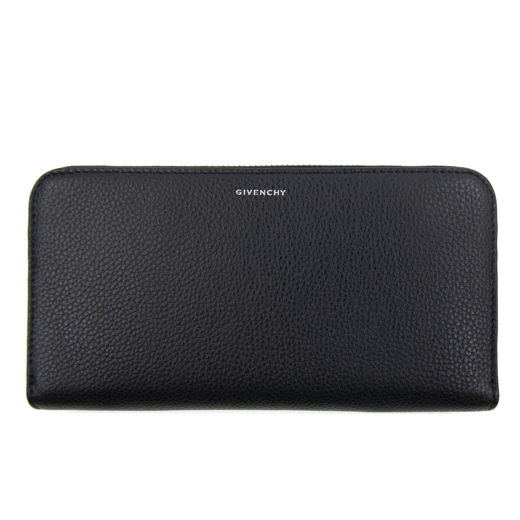 Givenchy Long Zipped Leather Wallet Black