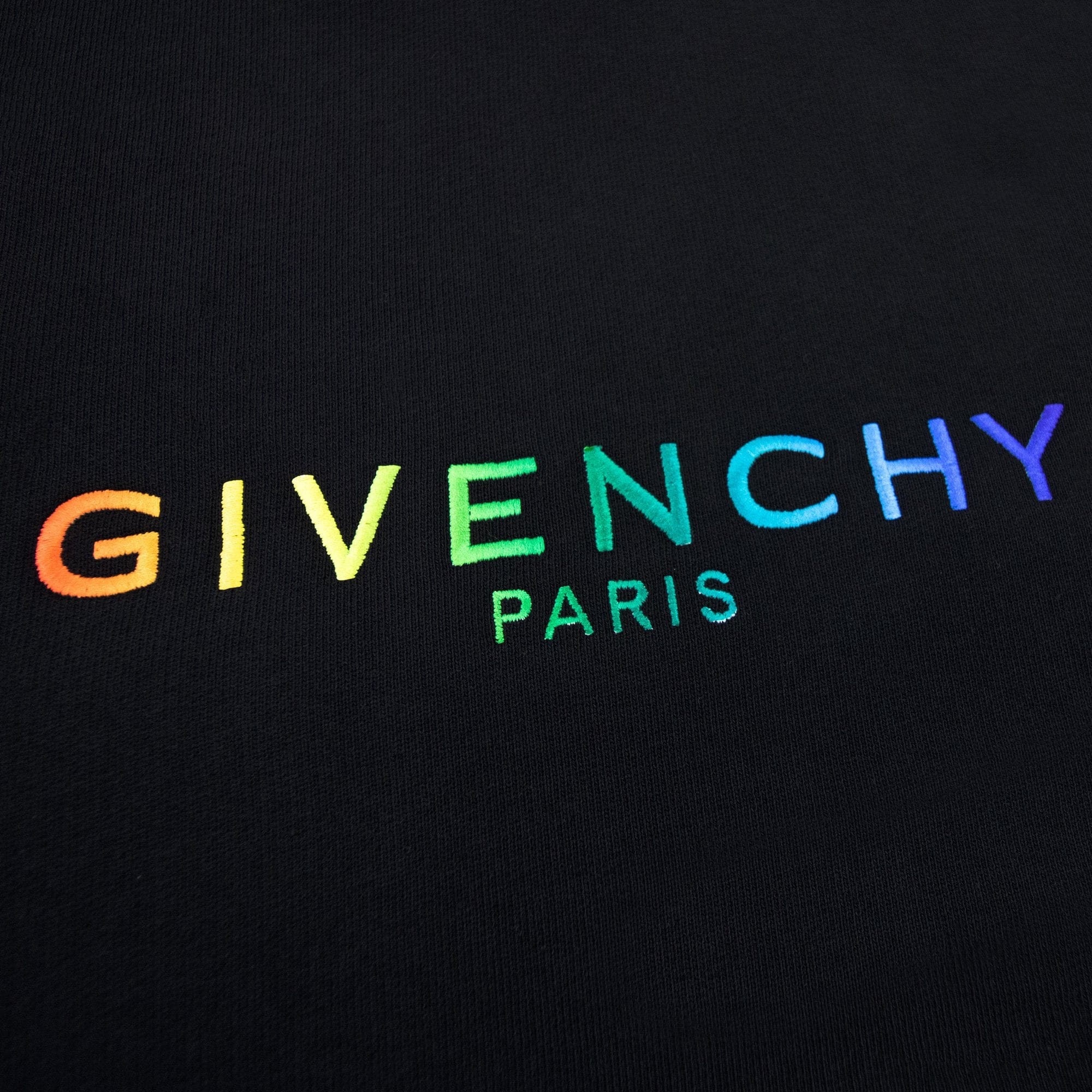 Givenchy Givenchy Embroidered Multi Colour Sweat Black