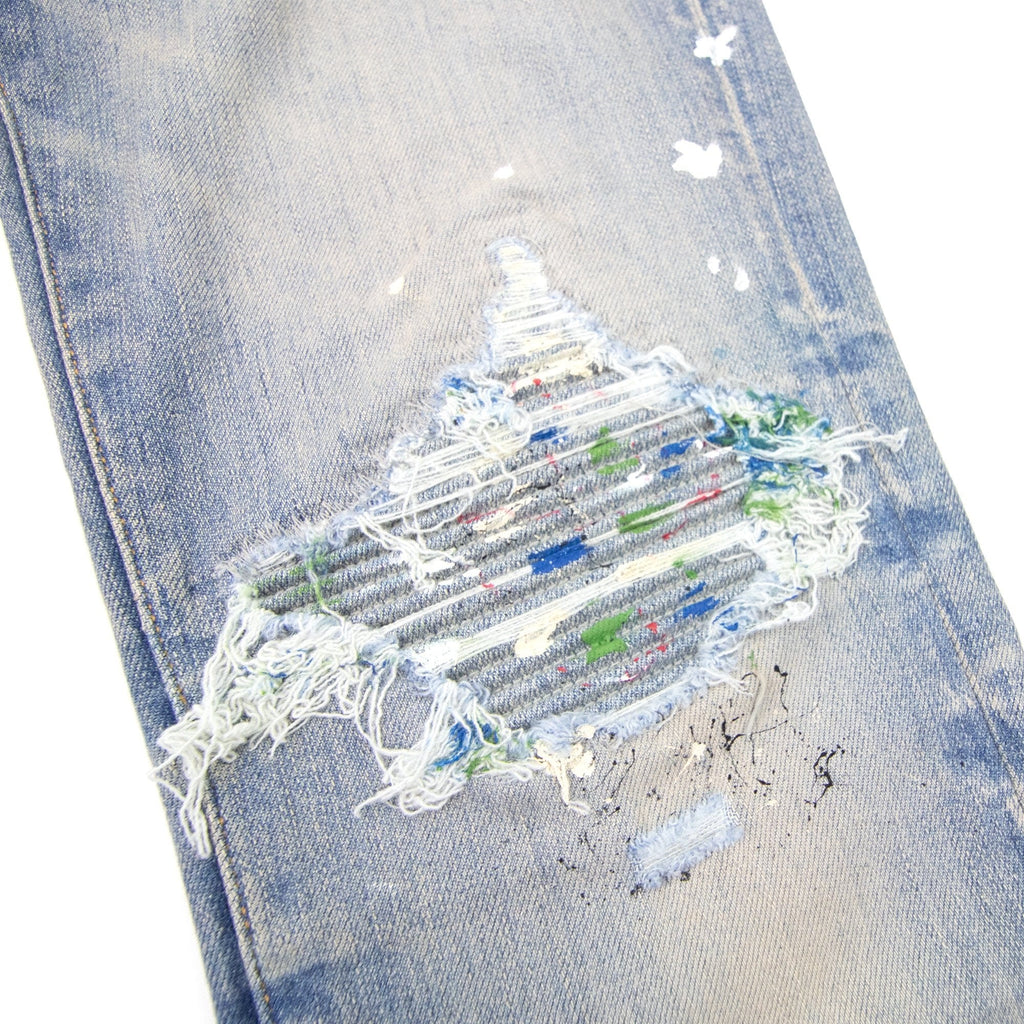 Amiri Paint Splatter Mx1 Jean Clay Indigo IO2