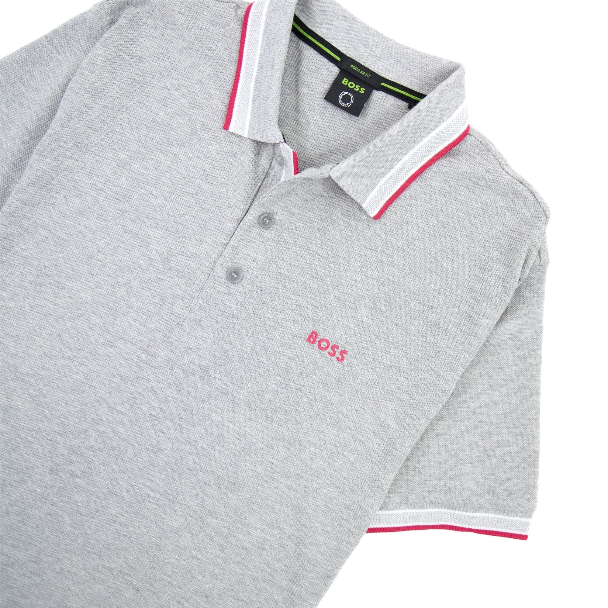 Hugo Boss Paddy Embroidered Logo Polo Grey 060