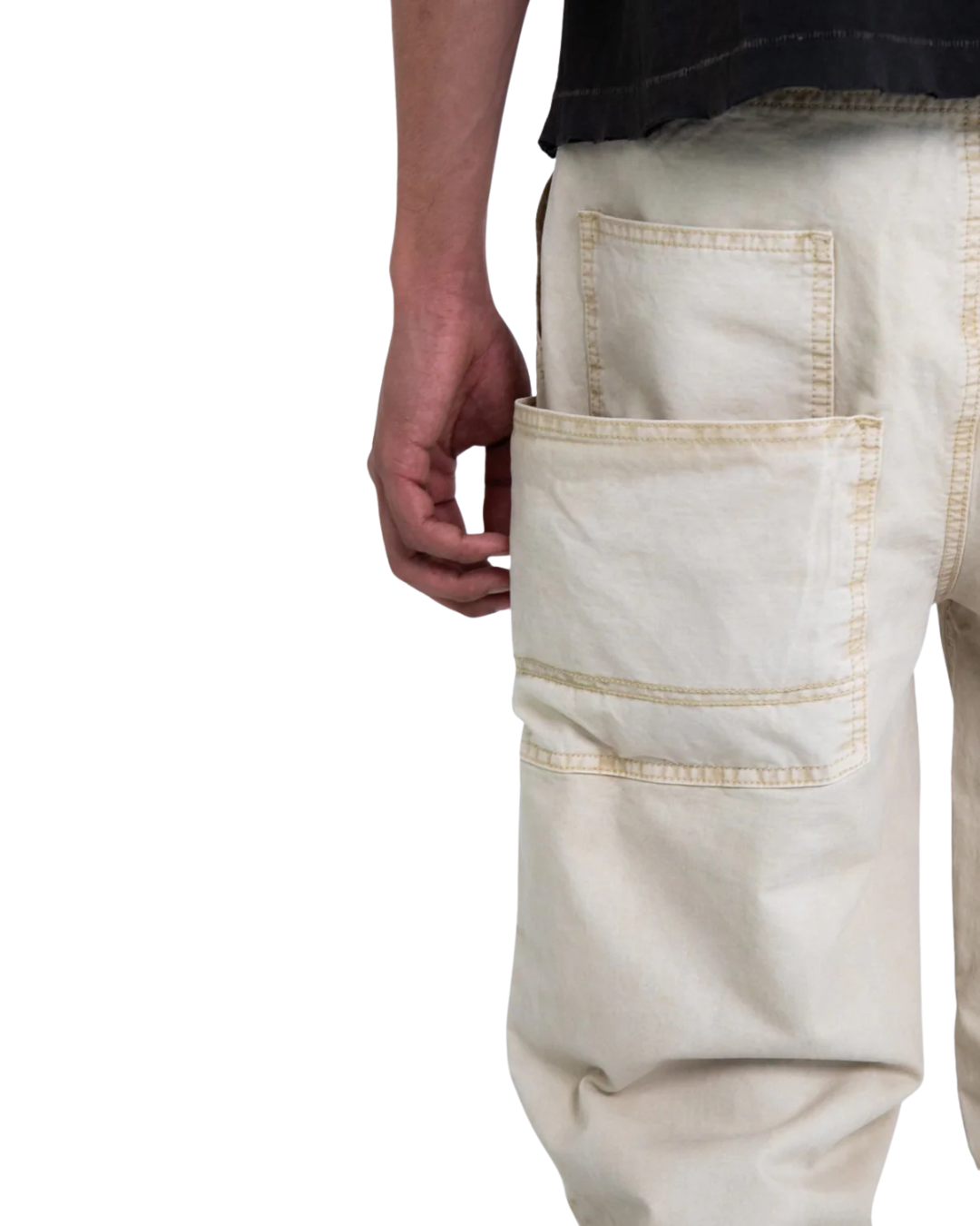 OVERDYED PAINTER PANT BIEGE