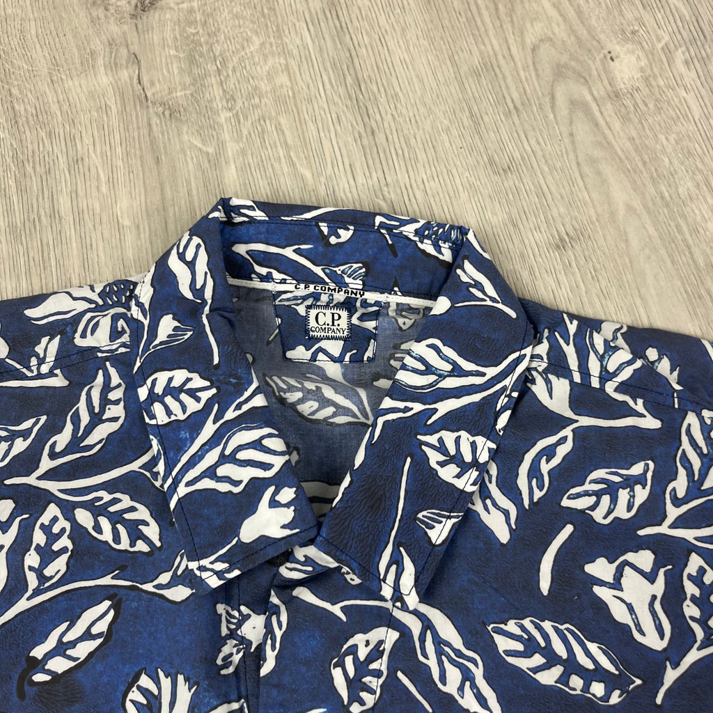 CP Company Floral Shirt - Blue