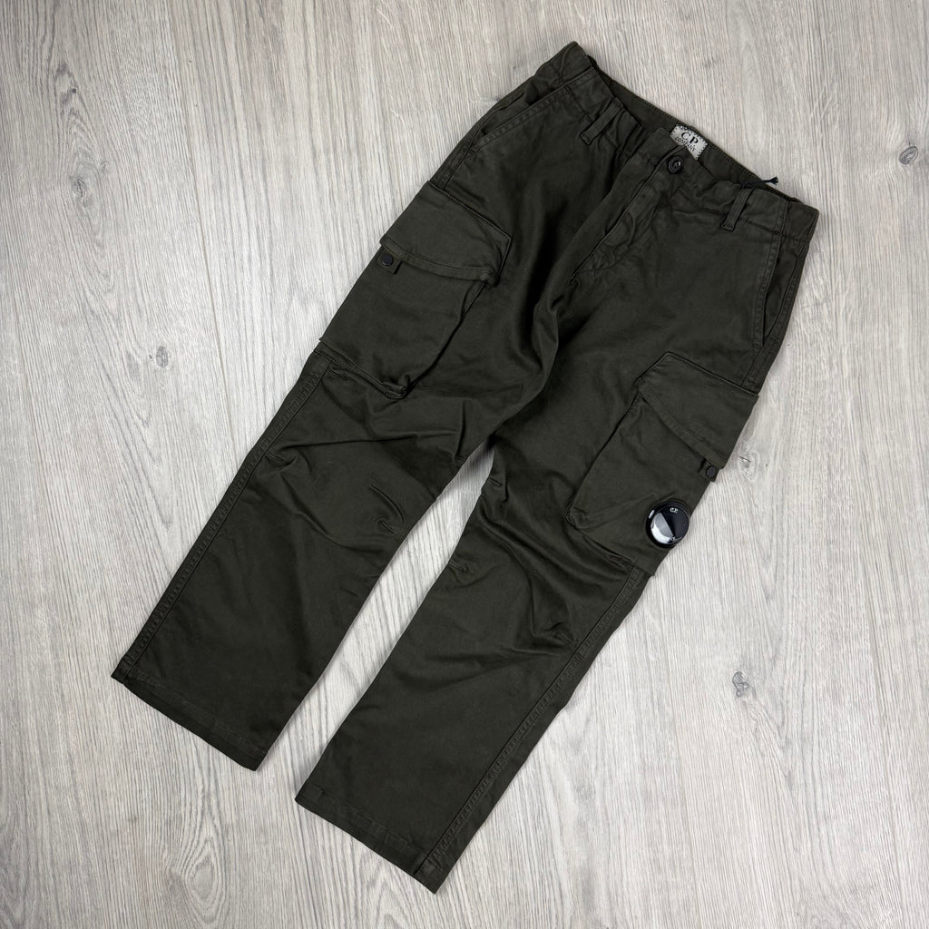 CP Company Junior Cargo Trousers - Ivy Green