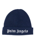 Kids Palm Angels Navy Beanie