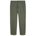 LINEN BLEND RELAXED PANTS OLIVE