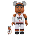 BEARBRICK X ALLEN IVERSON 76ERS 400% & 100% SET