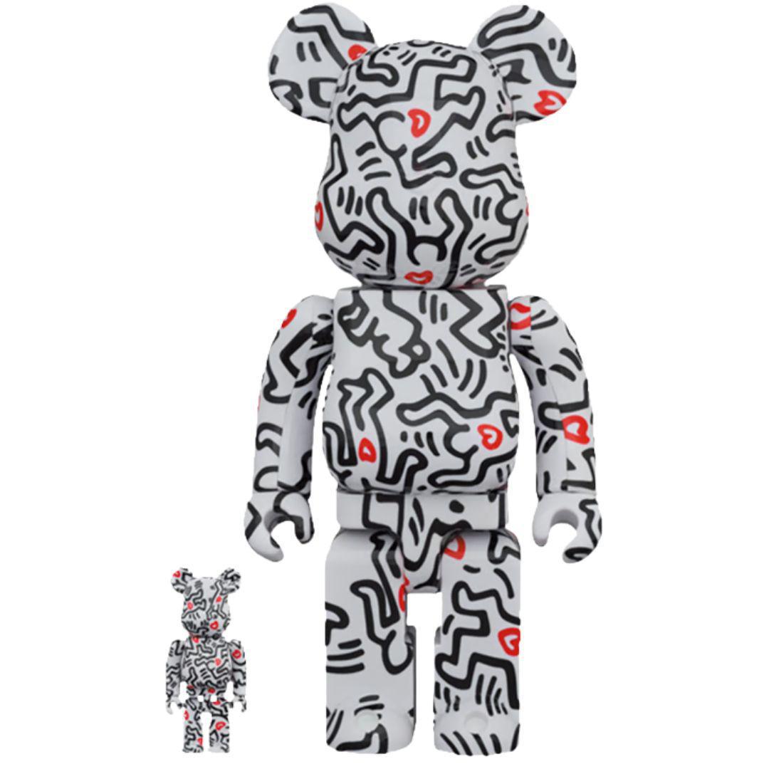 BEARBRICK X KEITH HARING #8 400% & 100% SET