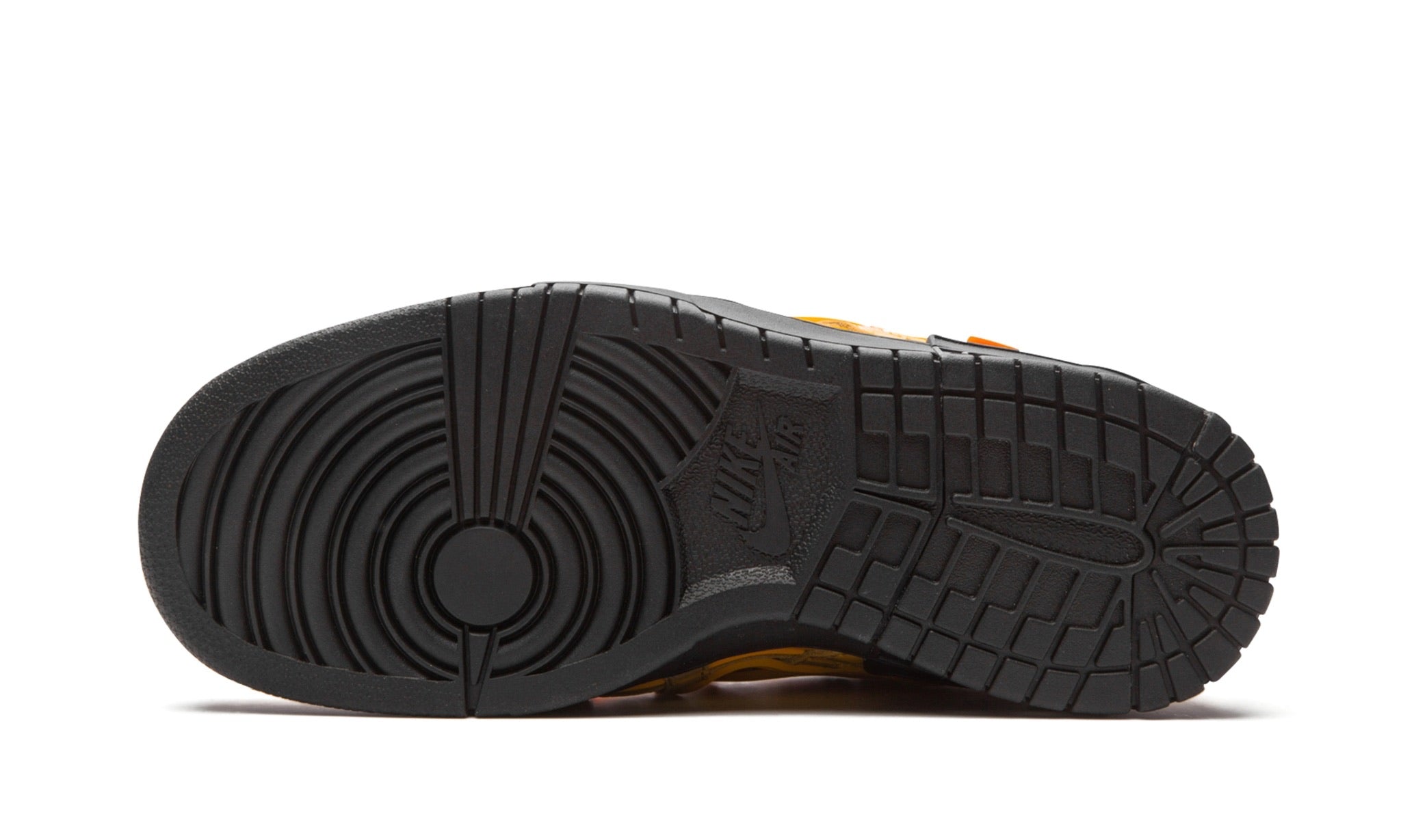 NIKE X OFF WHITE RUBBER DUNK UNIVERSITY GOLD