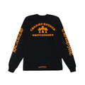 CHROME HEARTS ORANGE CEMETERY CROSS LONG SLEEVE BLACK