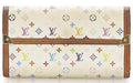 LOUIS VUITTON WHITE MONOGRAM MULTI COLOR WALLET