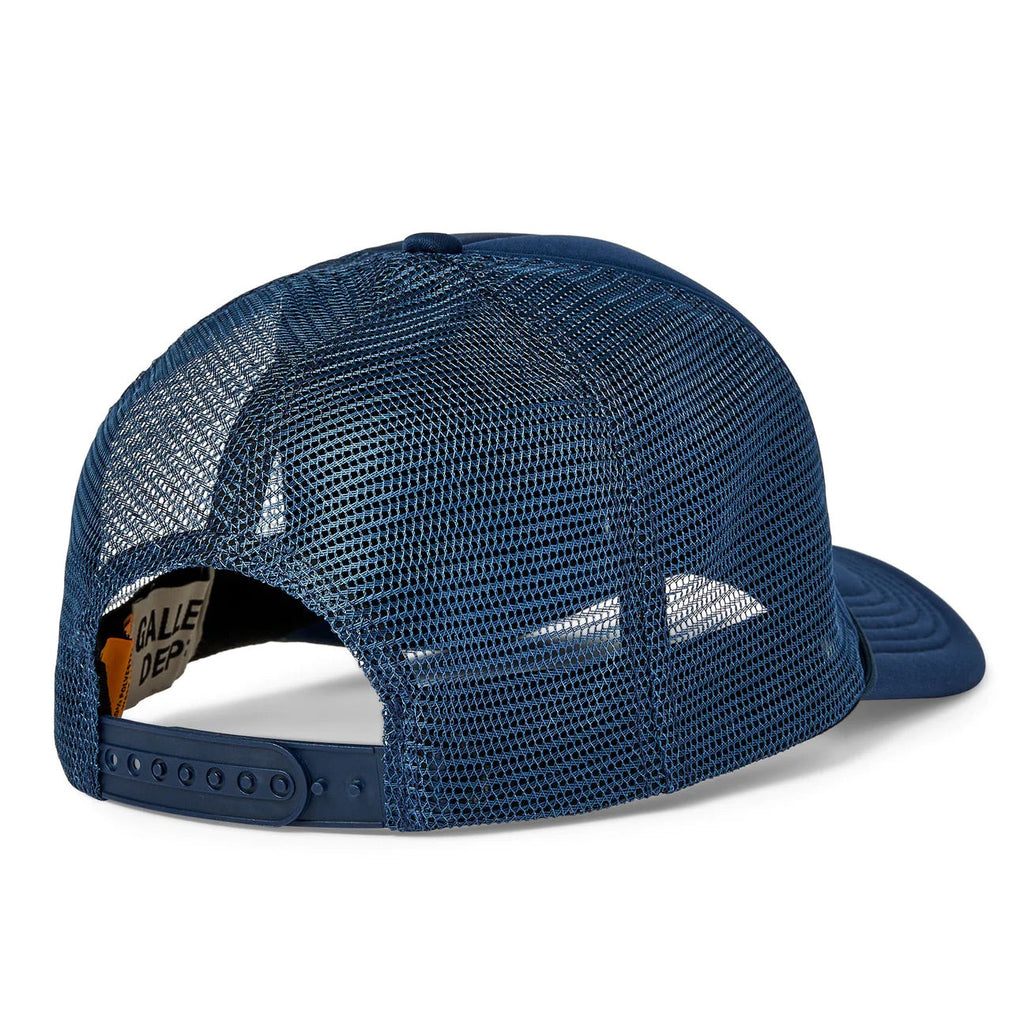 GALLERY DEPT FRENCH LOGO TRUCKER HAT BLUE