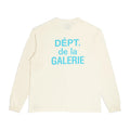 GALLERY DEPT FRENCH LOGO LONG SLEEVE CREAM / BLUE
