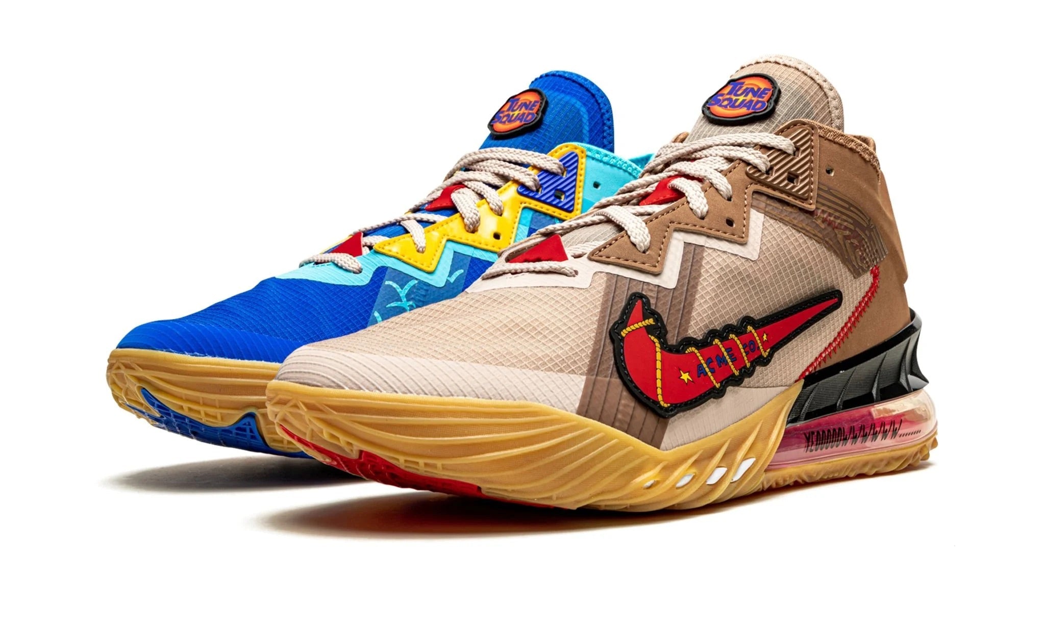 NIKE LEBRON 18 CAYOTE VS ROADRUNNER SPACE JAM