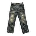 LOUIS VUITTON GREY MONOGRAM BAGGY JEANS
