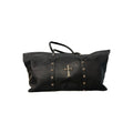 CHROME HEARTS LEATHER DUFFLE BAG  BLACK