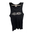 CHROME HEARTS HEART LOGO TANK TOP BLACK