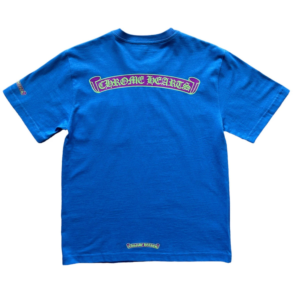 CHROME HEARTS T-SHIRT BLUE/PURPLE