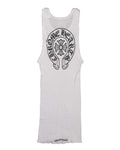 CHROME HEARTS HORSE SHOE LOGO TANK TOP WHITE