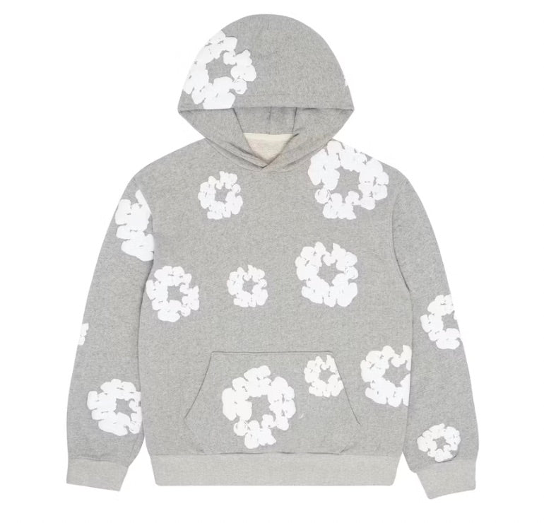 DENIM TEARS COTTON WREATH HOODIE GREY
