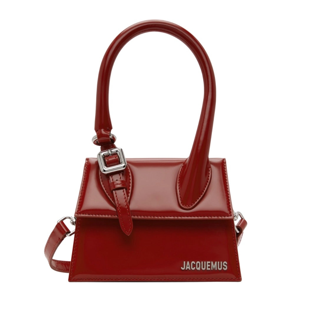 JACQUEMUS LE CHIQUITO MOYEN BOUCLE BAG RED
