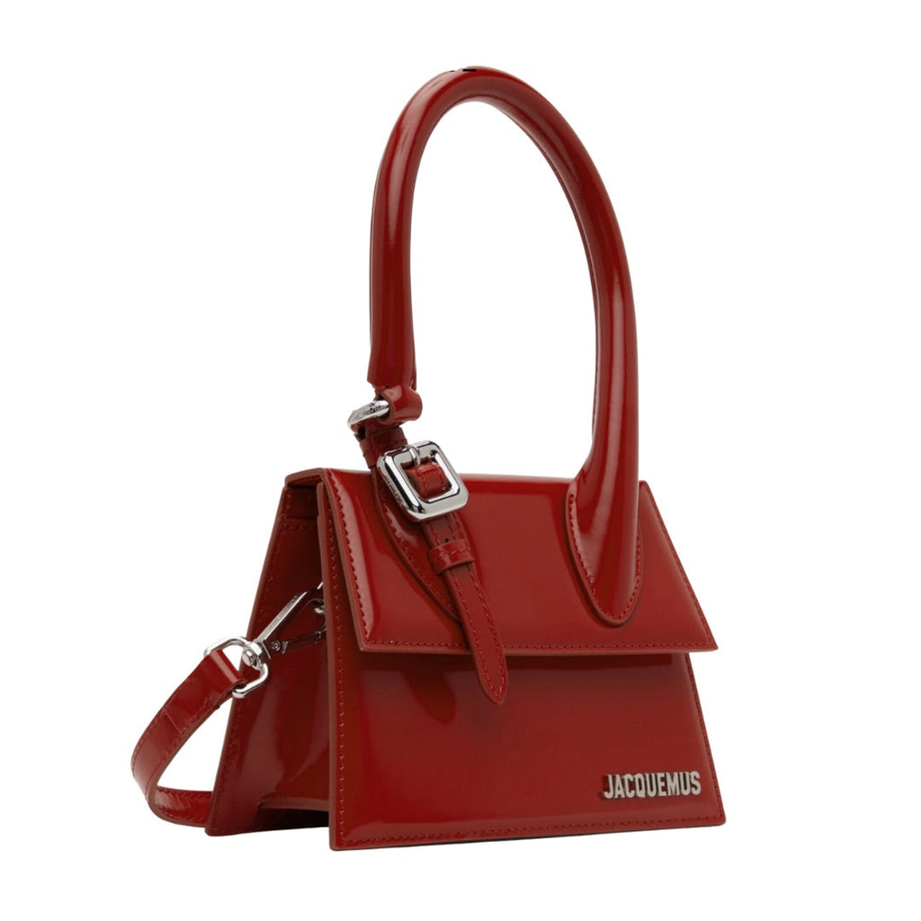 JACQUEMUS LE CHIQUITO MOYEN BOUCLE BAG RED