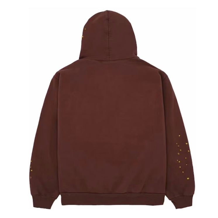 SP5DER OG WEB HOODIE BROWN