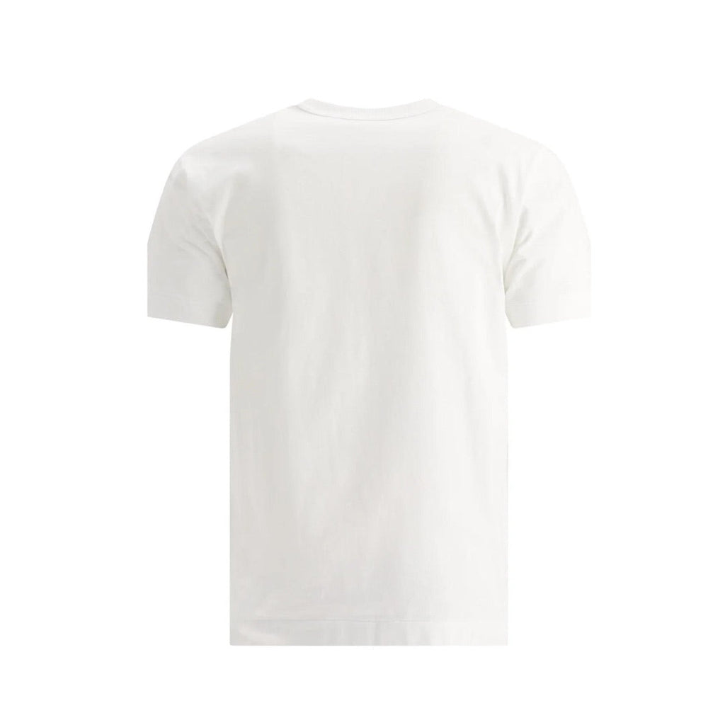 COMME DES GARÇONS HEART LOGO WHITE  / RED T-SHIRT (W)