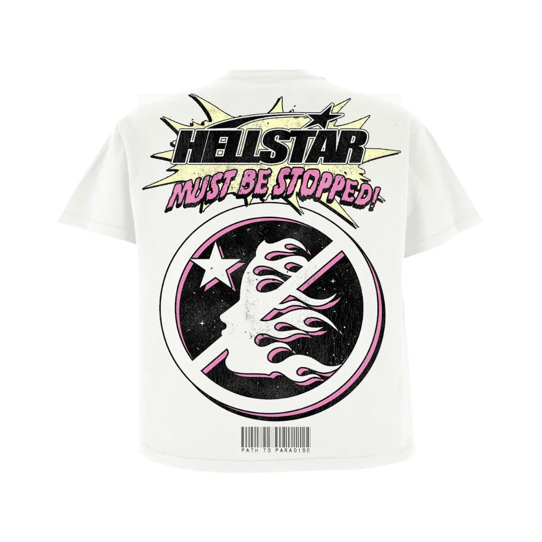 HELLSTAR BREAKING NEWS T-SHIRT WHITE