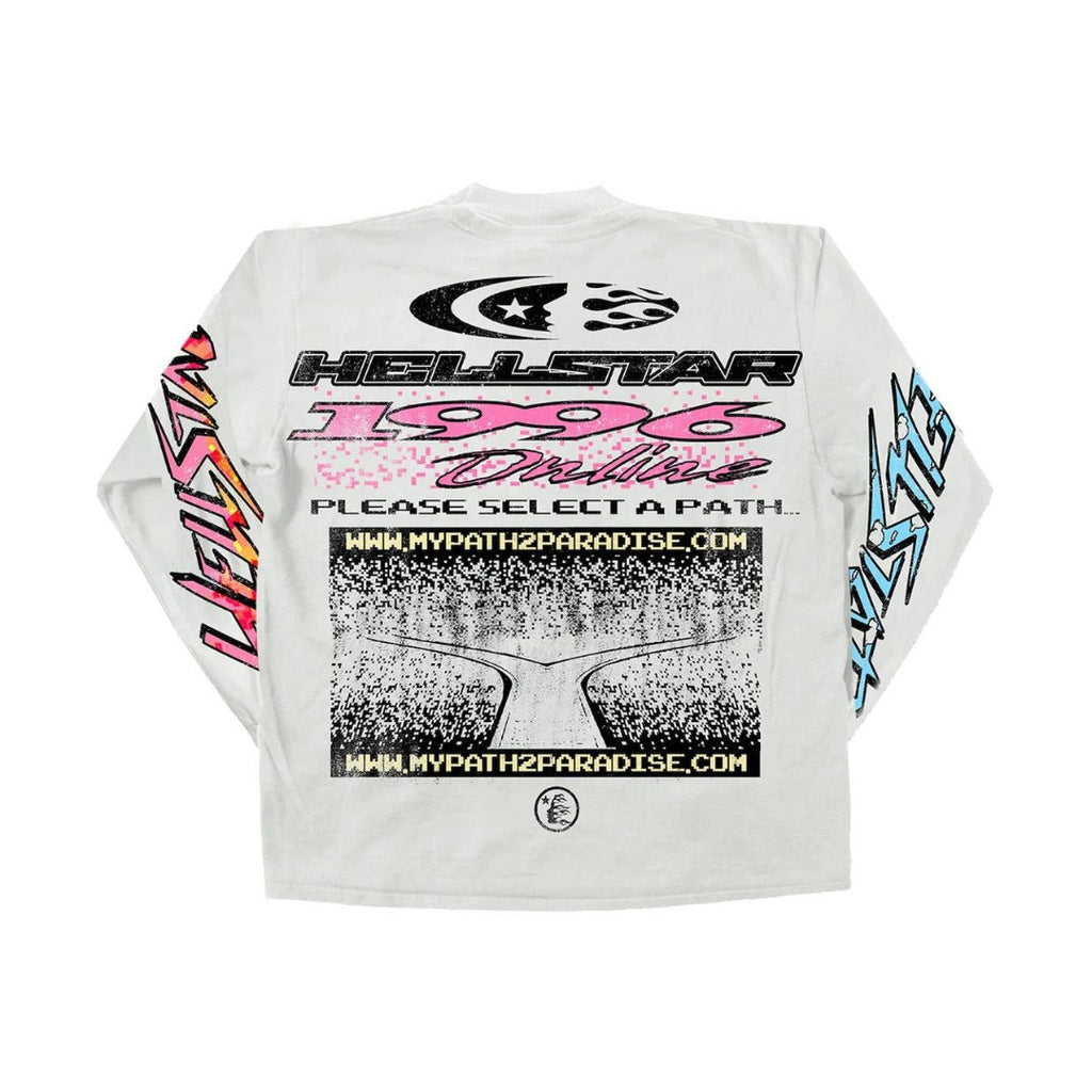 HELLSTAR PIXEL LONGSLEEVE WHITE