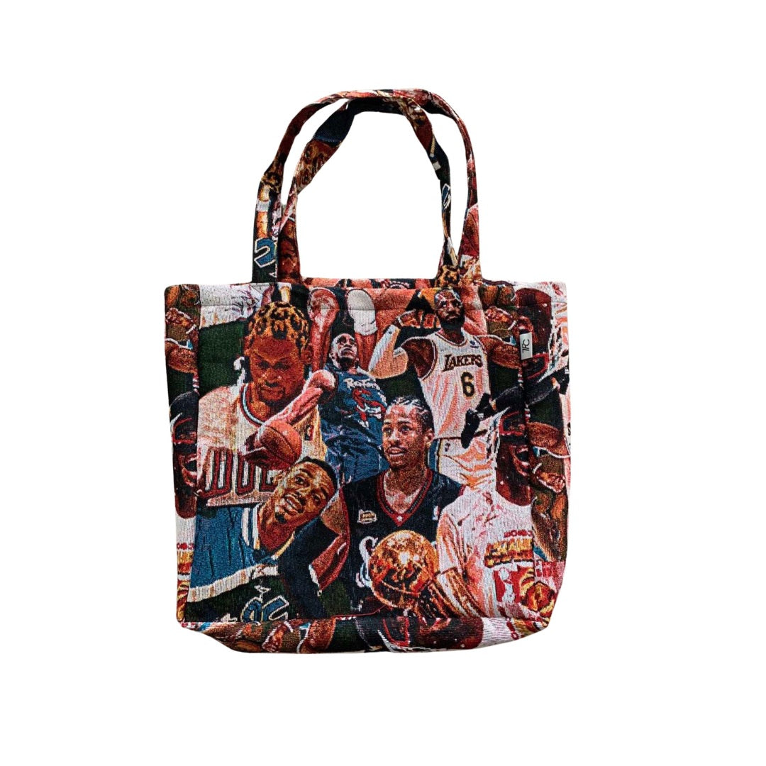 HOOP DREAMS TAPESTRY TOTE BAG