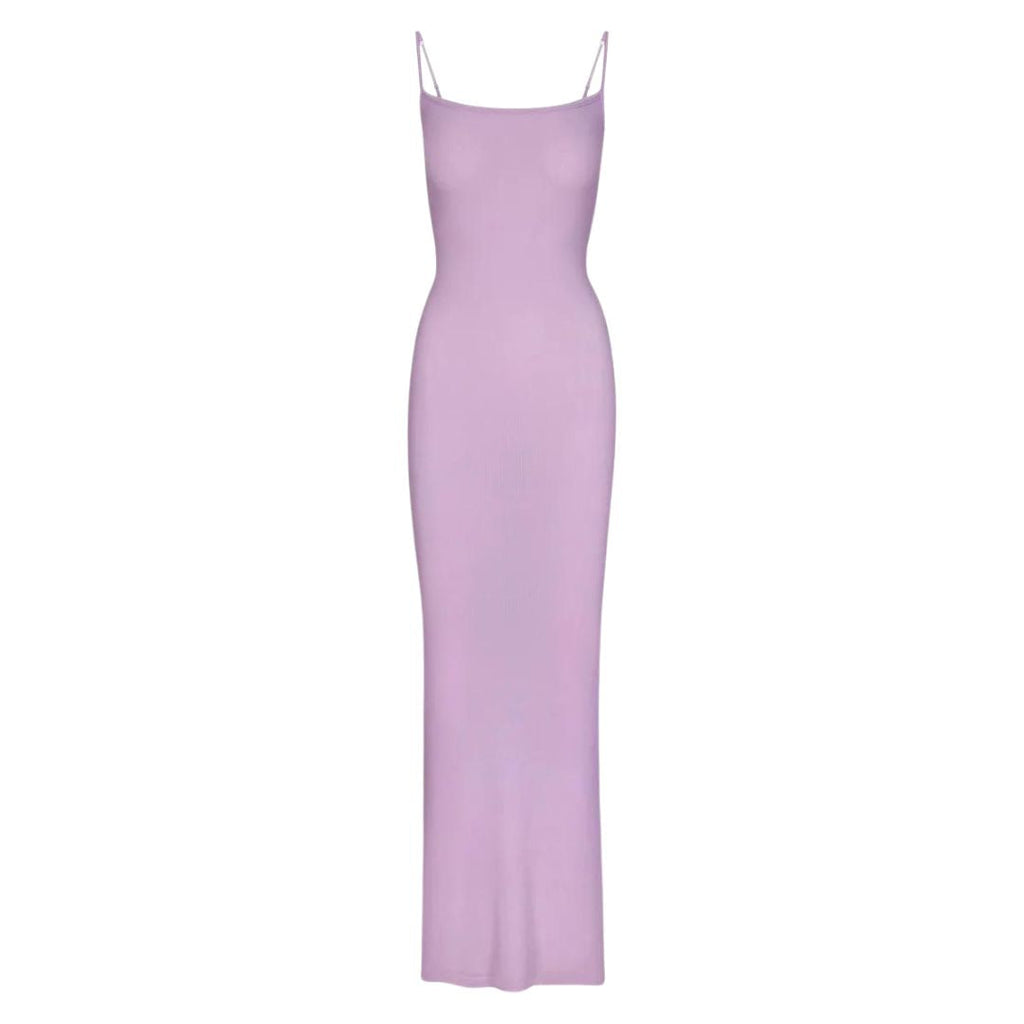 SKIMS SOFT LOUNGE LONG SLIP DRESS SUGAR PLUM