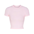 SKIMS NEW VINTAGE CROPPED RAGLAN T-SHIRT CHERRY BLOSSOM