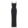 SKIMS FITS EVERYBODY LONG SLIP DRESS LACE ONYX